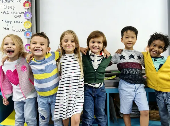 Bambini felici in viaggio